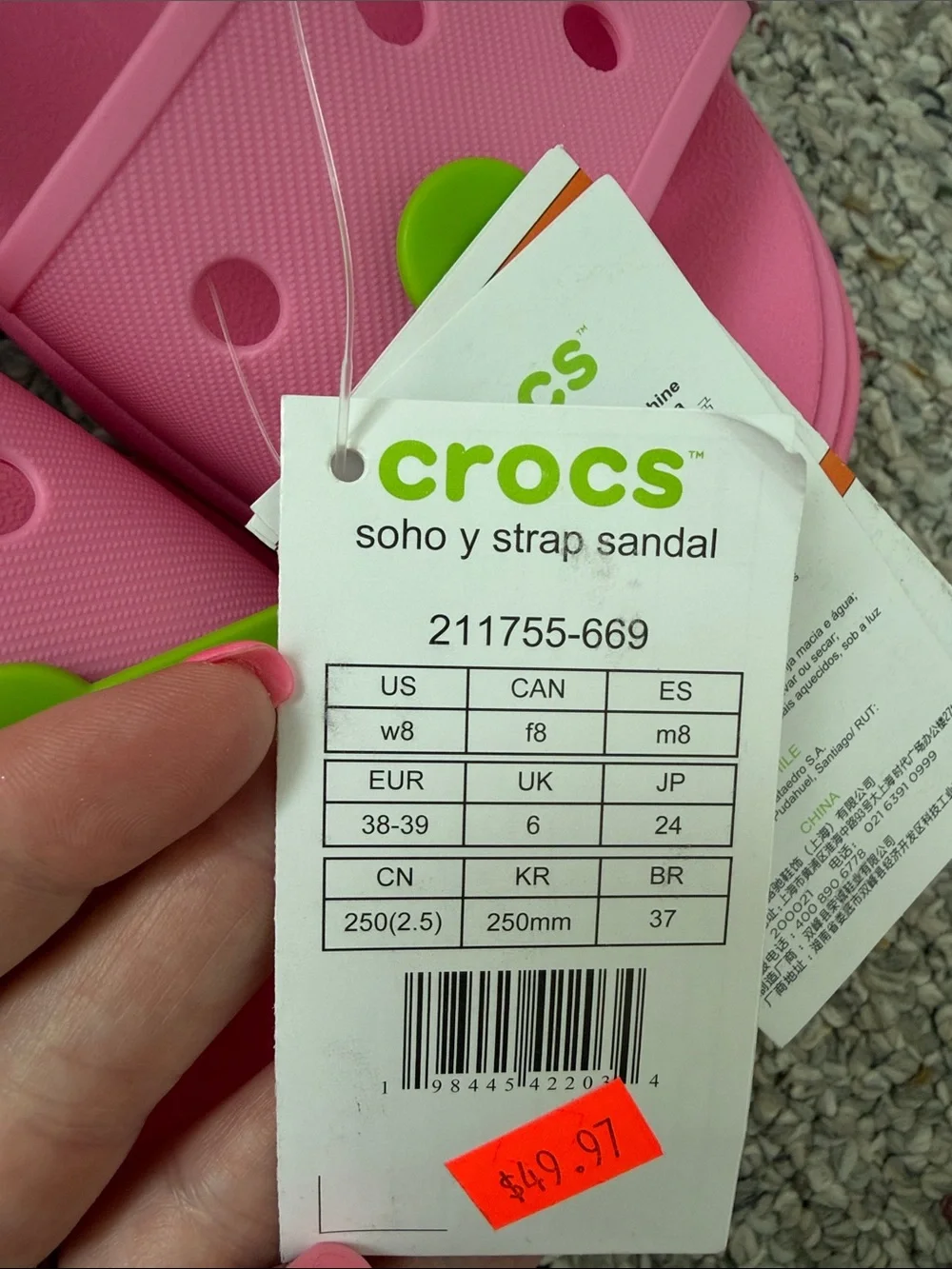 CROCS Platform Sandal in Bright Pink - Picture 4 of 4